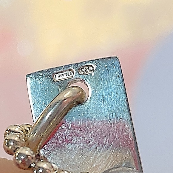 GUCCI Logo Plate Silver 925 Ball Chain Bracelet - Picture 10 of 11